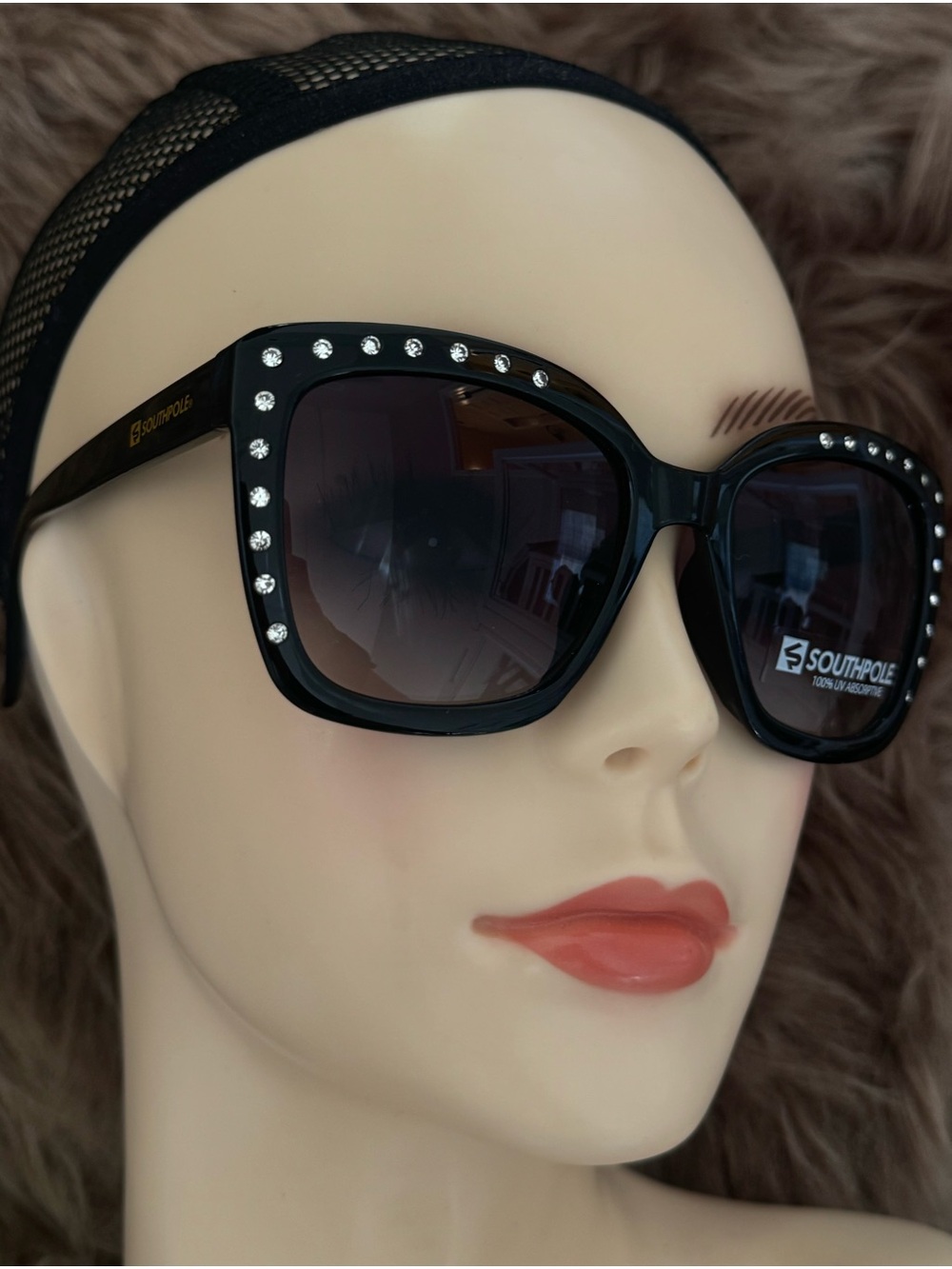 SouthPole sunglasses with rhinestone frame Y2K